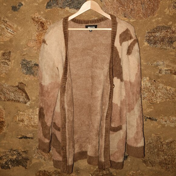 SEROYA Womens XL Shaggy Sweater - Picture 1 of 4